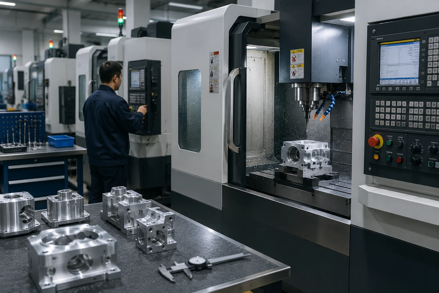 Modern CNC workshop supporting precision manufacturing
