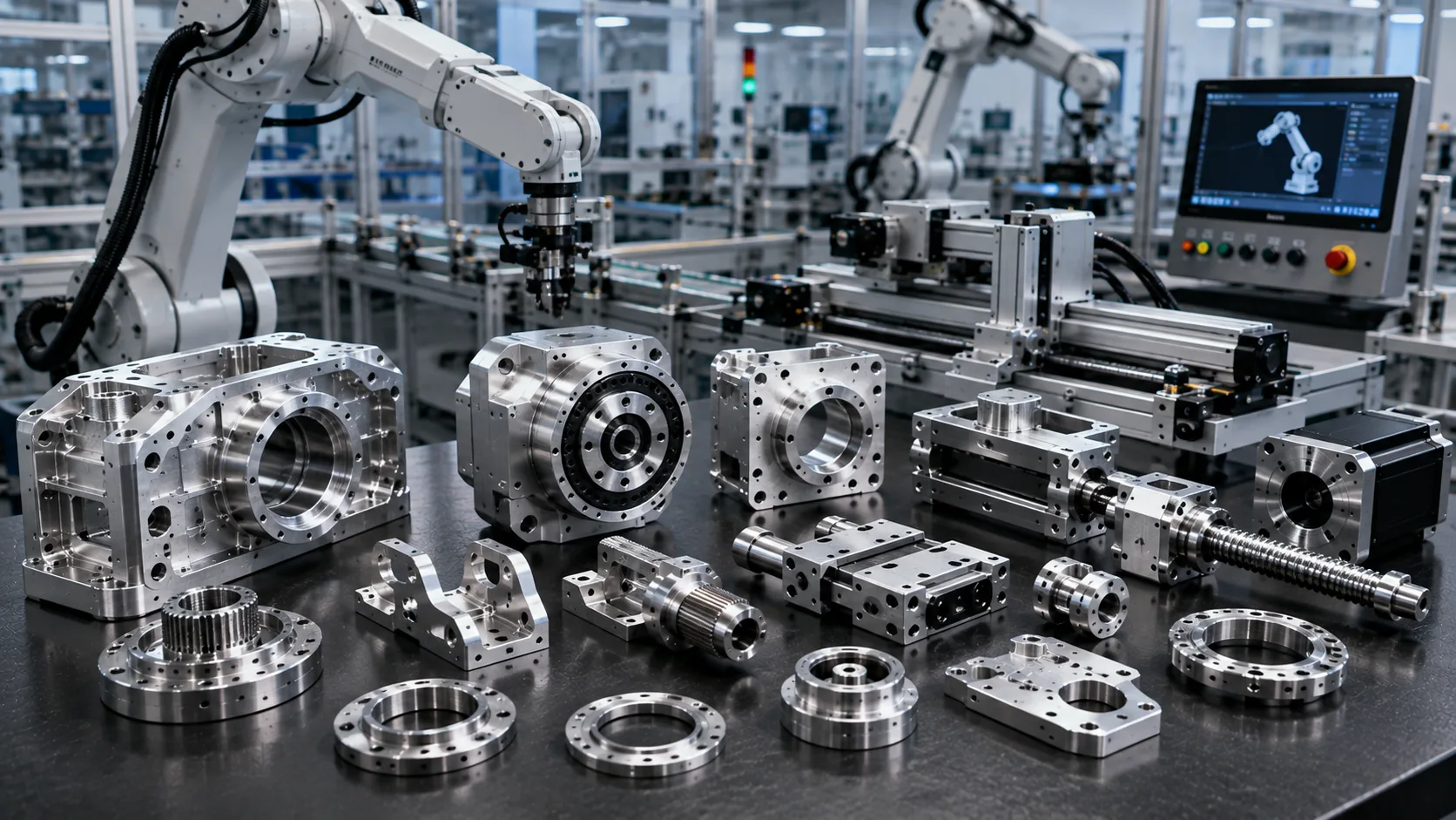 Robotics and automation machined components