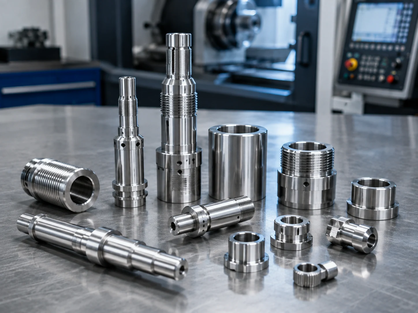 Precision stainless steel machined components